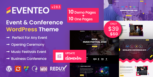 Eventeo – Event & Conference WordPress Theme