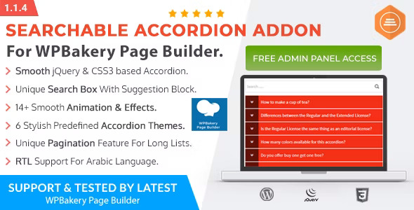 Ultimate Searchable Accordion 