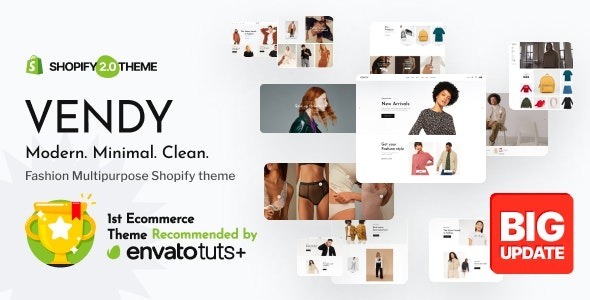 Vendy Pro Nulled Innovative Multipurpose Shopify Theme OS 2.0 Free Download