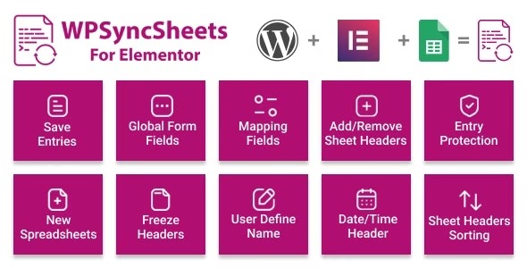 WPSyncSheets For Elementor