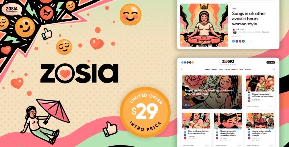 Zosia - Personal WordPress Blog Theme